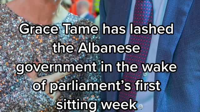 Grace Tame has lashed the Albanese government in the wake.of parliament's first sitting week