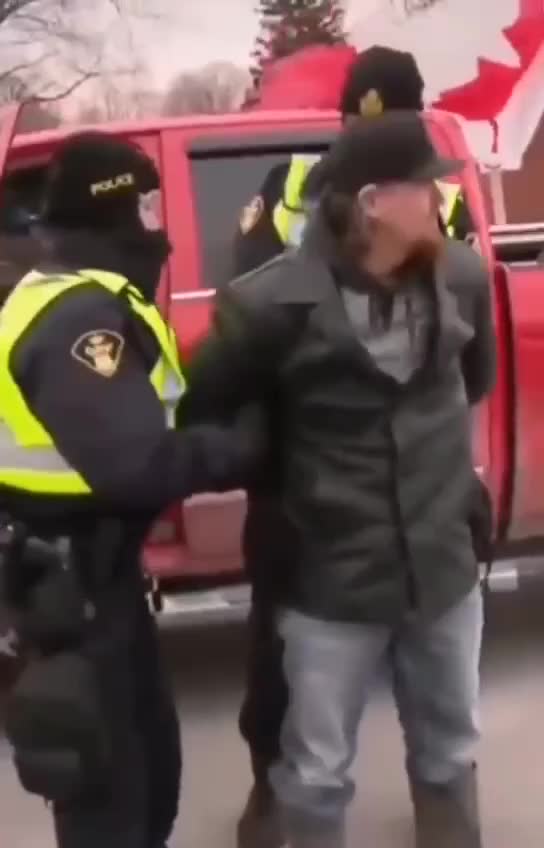 Images of a disturbing show of force now coming out to quell the movement in Canada