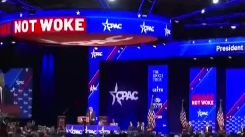 President Donald Trump at CPAC 2023