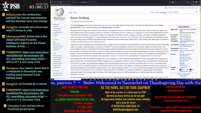 2021-11-26 01:00 EST - A Dose of Truth: with Digital Warrior