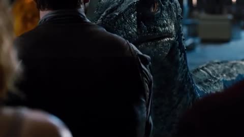 The best raptor scene Jurassic world blue