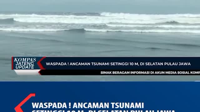 Gelombang air naik di pantai warga harus waspada