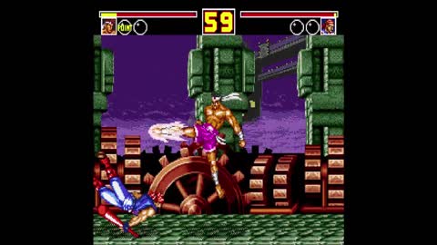 Fatal Fury 2 (Garou Densetsu) / Mega Drive / Gameplay: Higashi Joe / LV: Hard.