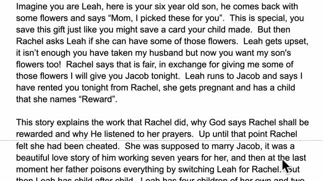 Rachel's Ministry of Reconciliation