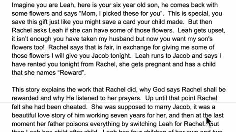 Rachel's Ministry of Reconciliation