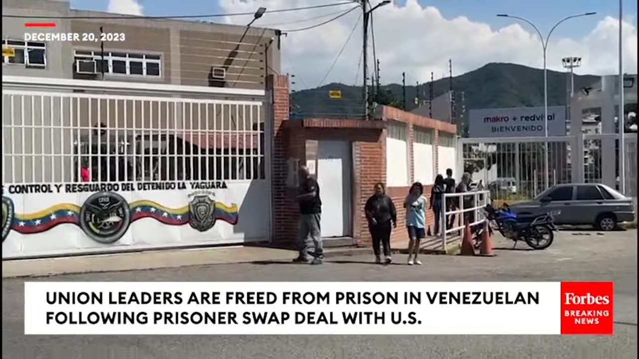 WATCH- Union Leaders Are Freed From Prison In Venezuelan Following Prisoner Swap Deal With U.S.