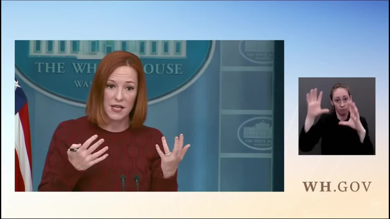 Jen Psaki blames WHITE people for attacks on Asian-Americans - Feb. 15, 2022