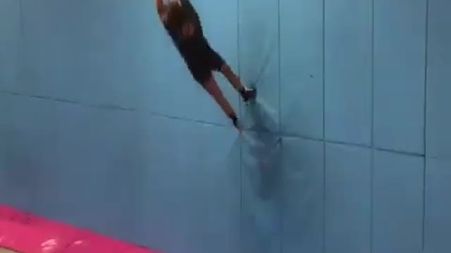 Women playing trampoline