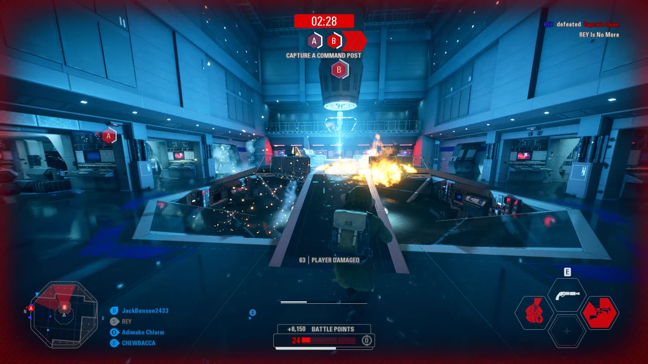 SWBF2: Instant Action Co-Op Mission Attack First Order Resurgent Star Destoryer Resistance Gameplay