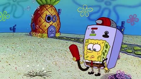 Throwback Scene_ Squidward vs. the Reef Blower 🌬 _ SpongeBob