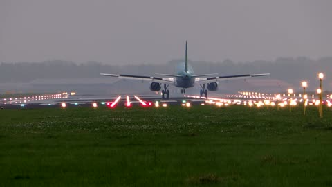 Landing of Airplane