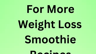 Rapid weight loss green smoothie #shorts #smoothie #weightloss