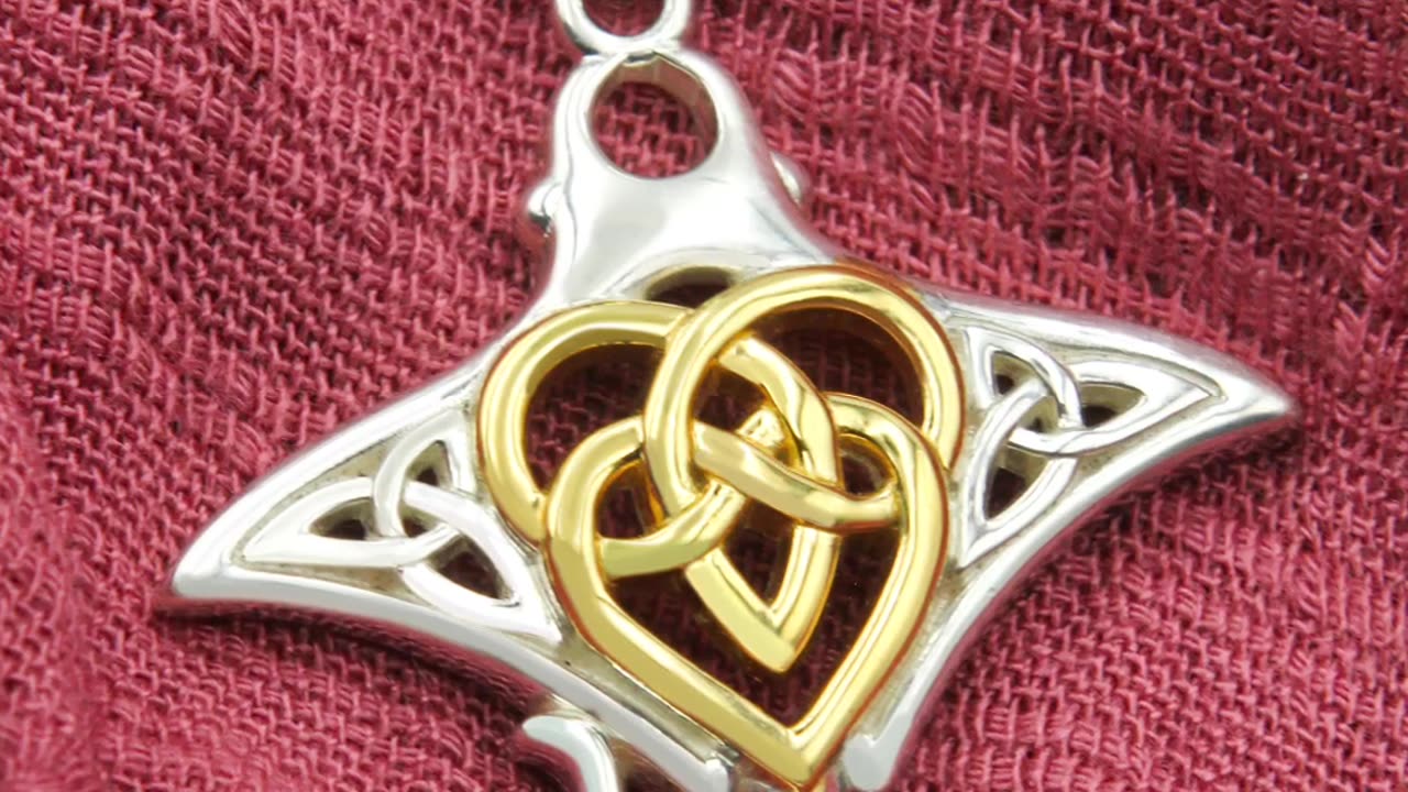 Introducing Our Manta Ray & Celtic Heart Silver Pendant!