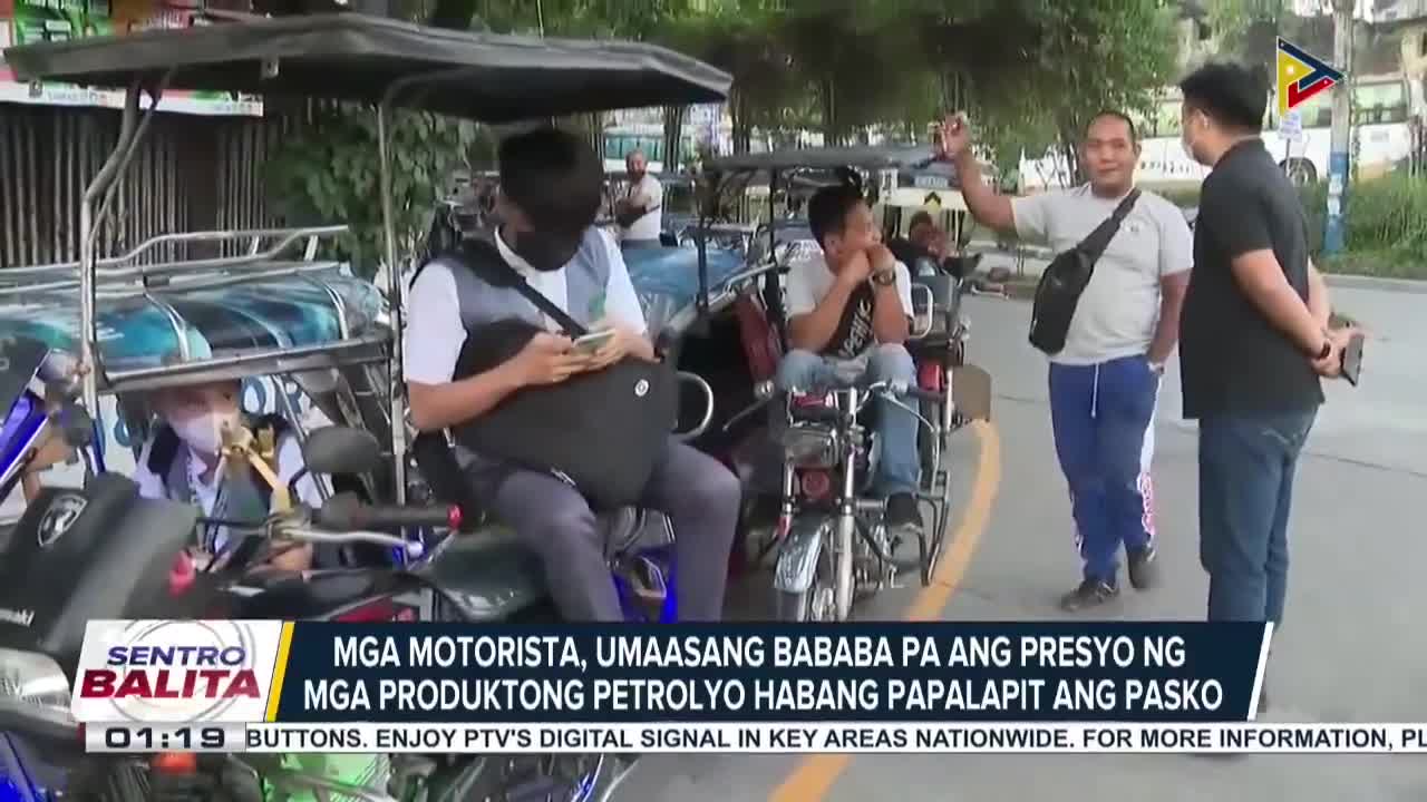 Mga motorista, umaasang bababa pa ang presyo ng mga produktong petrolyo habang papalapit ang pasko