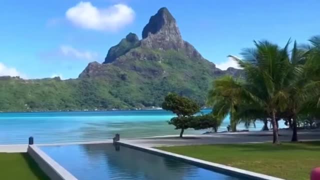 Bora Bora is considered a romantic getaway and honeymoon destination.