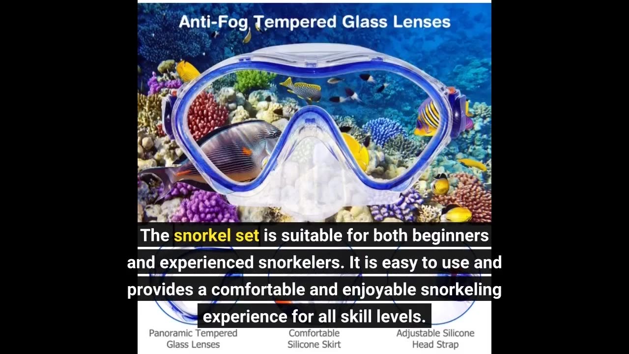 Customer Reviews: Kids Mask Snorkel Set Snorkeling Packages, with Diving Mask, Dry Snorkel, Mes...