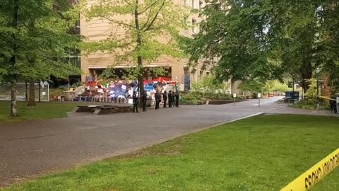 PROTEST AT PSU CAMPAS IN PORTLAND