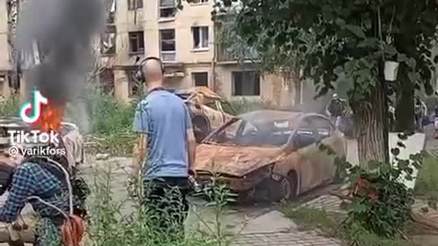 Troupe ucraina al lavoro sul set