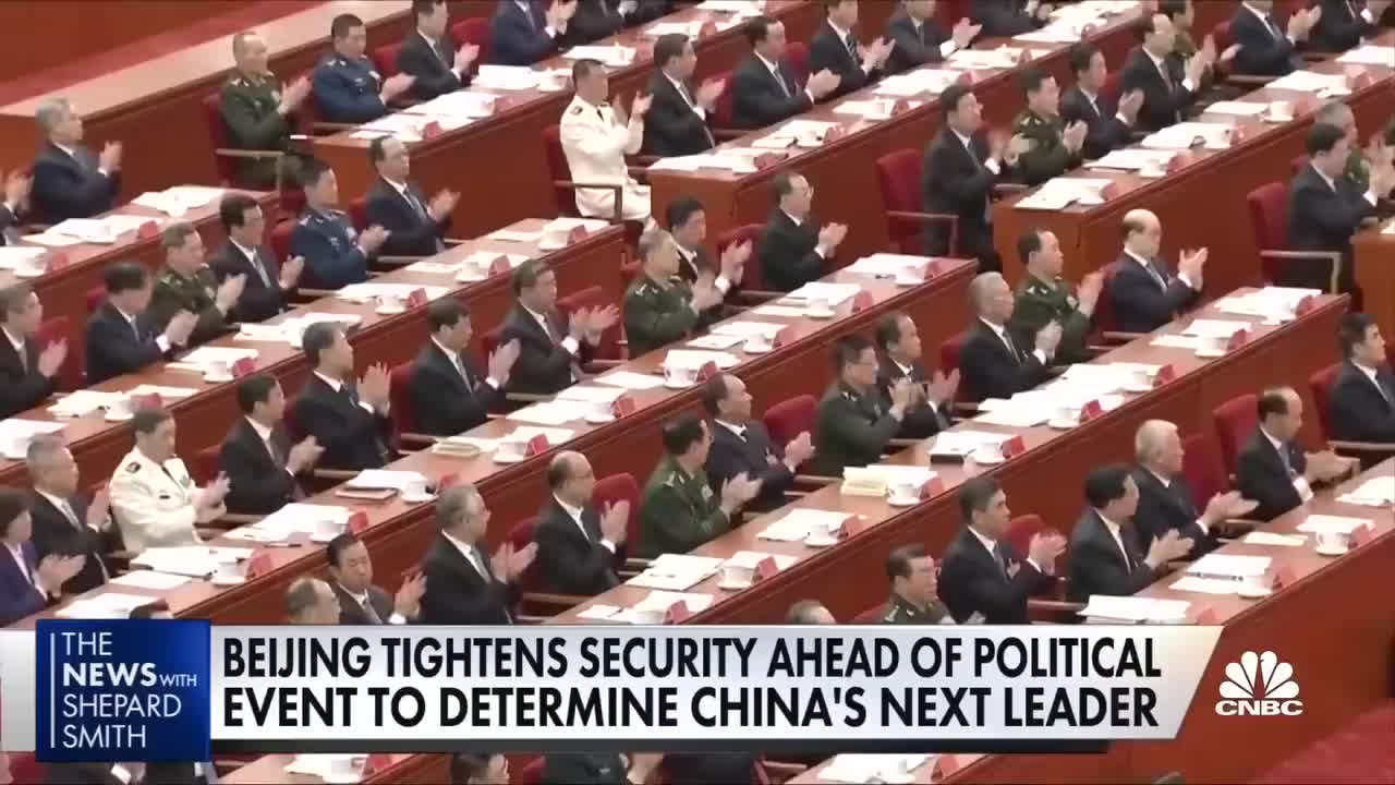 Beijing tightens security ahead of political event to determine China's next leader