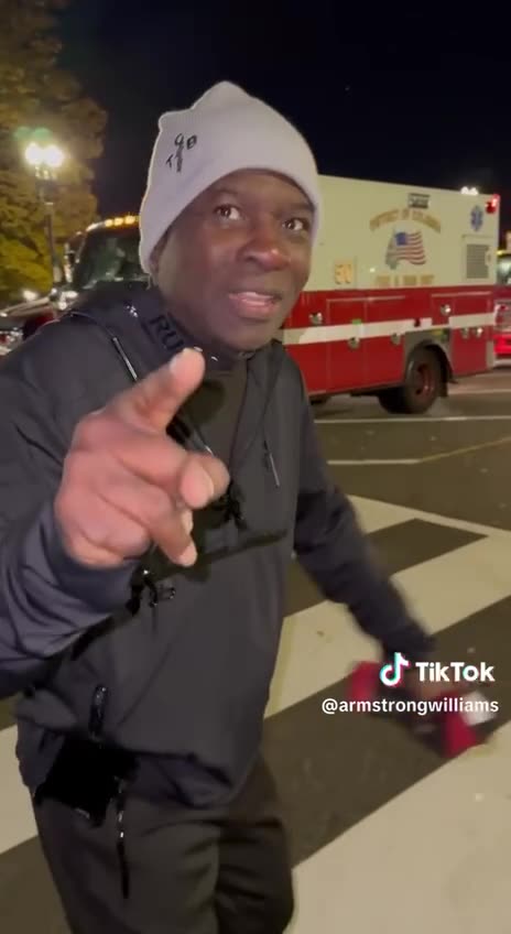 Armstrong Williams on the ground at the nations capital, witnessing a “training exercise“