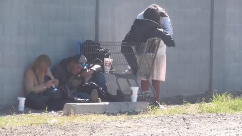 young homeless people