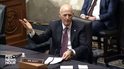 Rick Scott ask FBI Director about the CCP operating police stations in the US.