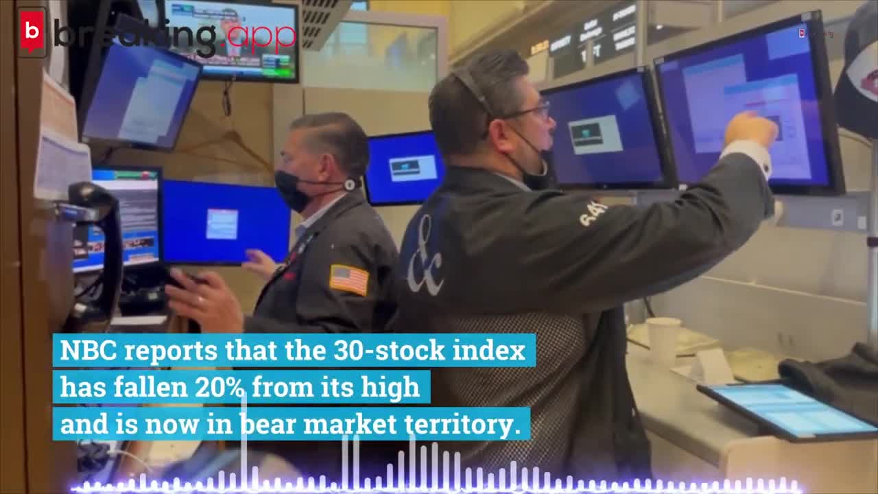 Stocks Tumble to New 2022 Low Enter Bear Market Territory