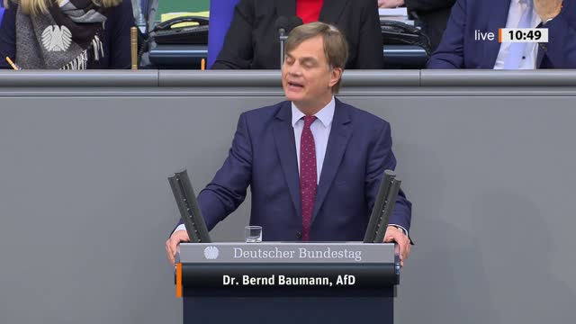 Dr. Bernd Baumann Rede vom 13.10.2022 - Migrationspolitischen Sonderweg in Europa sofort beenden