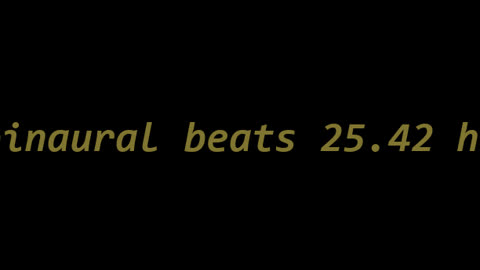 binaural beats 25.42 hz