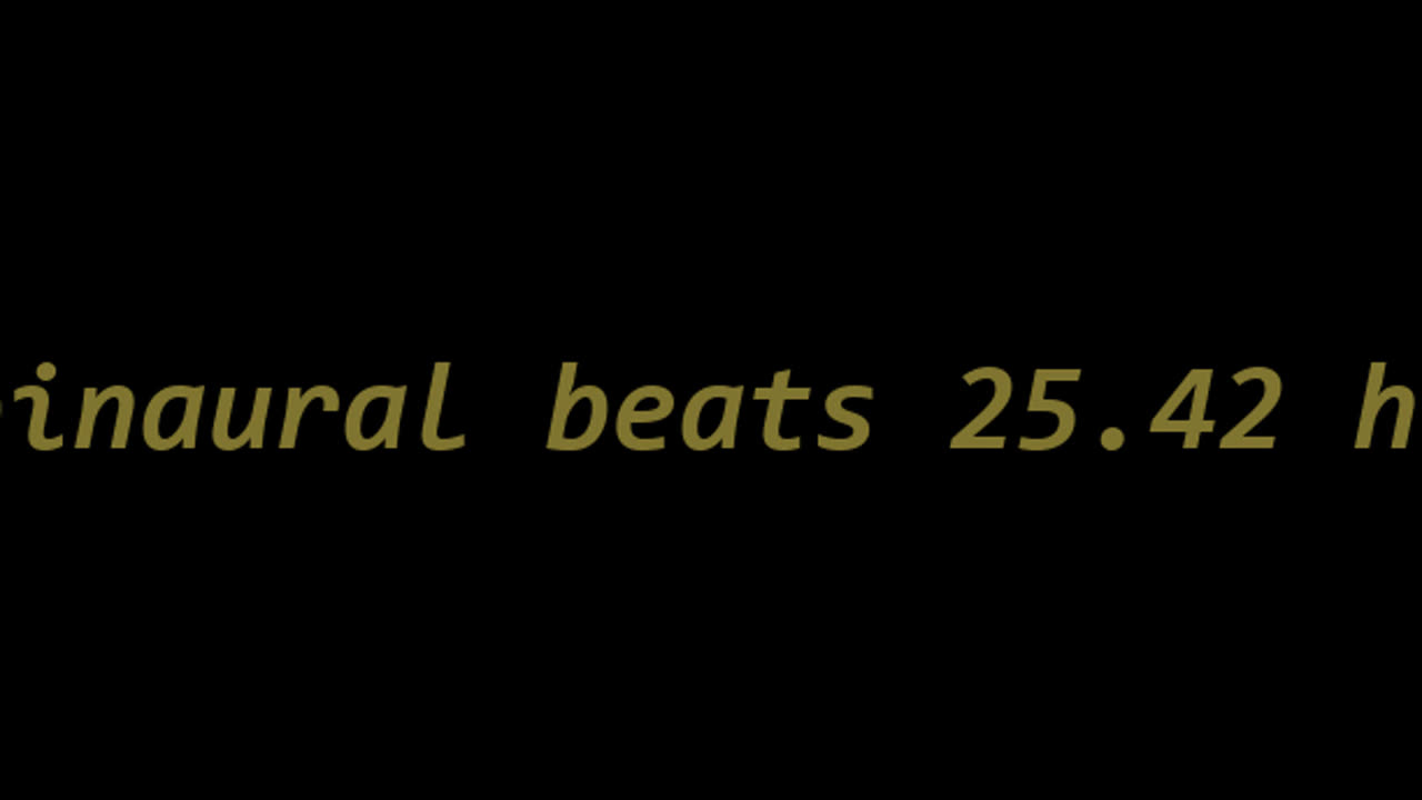 binaural beats 25.42 hz