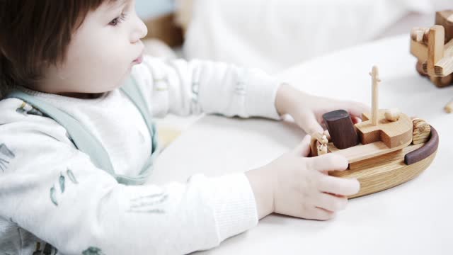 a child playing