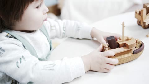 a child playing