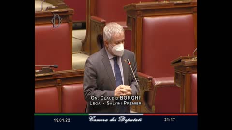 🔴 L'On. Claudio Borghi annuncia, in Aula, la scomparsa di un vero Italiano: Vito Gulli.