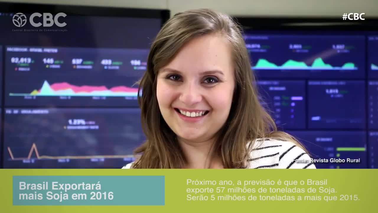 CBC Notícias - Brasil Exportará mais Soja em 2016 - 07/12/2015
