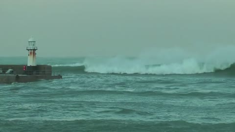 A DRENCHING SLICE OF St IVES COURTESY OF STORM IMOGEN