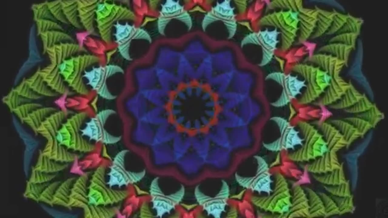 Kaleidoscope meditation for PTSD depression and anxiety with subliminal messages