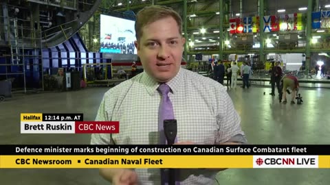 Defence minister marks start of new warship fleet construction CBC News