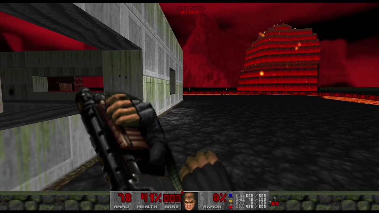 Brutal Final Doom - TNT: Evilution - Ultra Violence - Mount Pain (Level 27) - 100% Completion