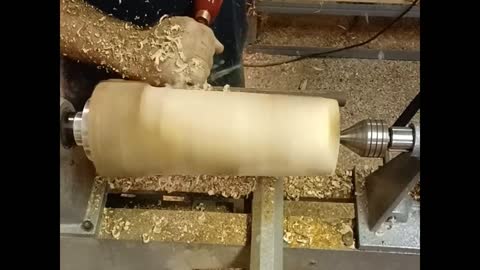 Woodturning Osage Orange vase (Bodark)