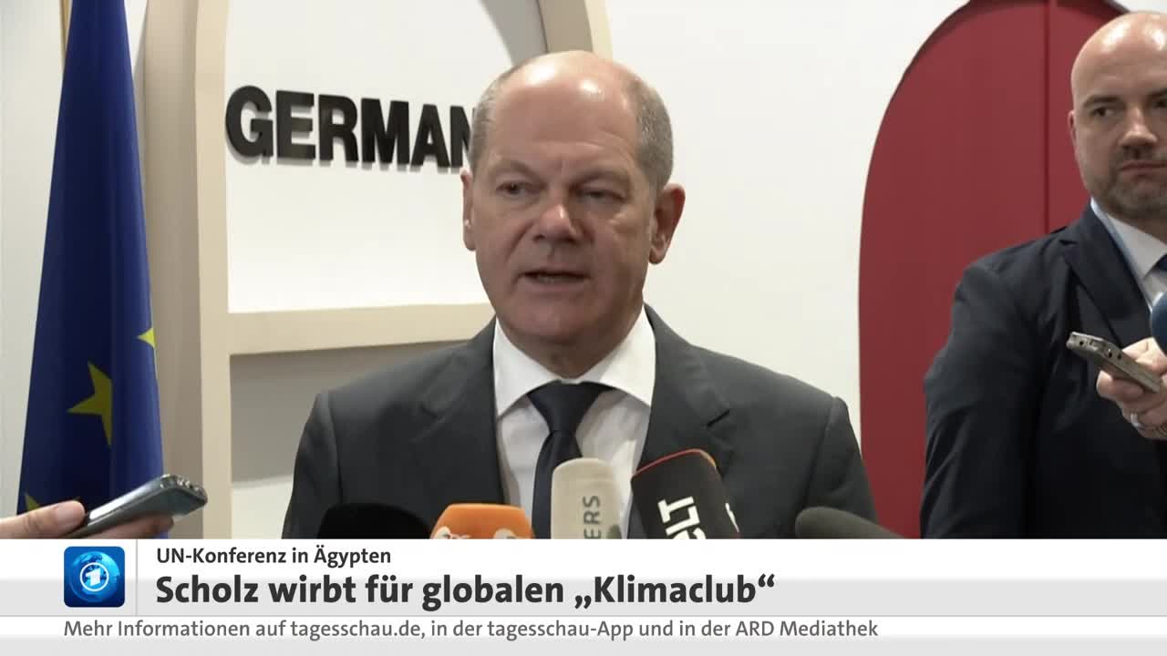 Bundeskanzler Scholz für globalen "Klimaclub"