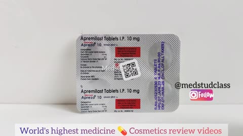 Apremilast 10 uses in hindi Aprezo tablets सोरायसिस आर्थराइटिस