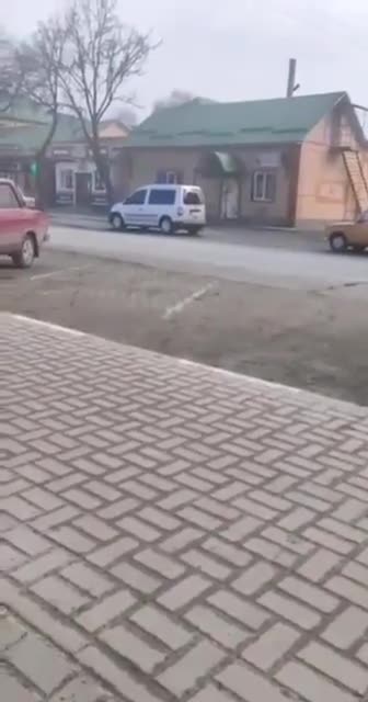 Molotov thrown at Russian fuel truck as supply convoy goes through town