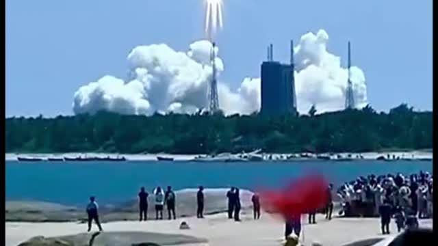 The rocket launch was warmly celebrated