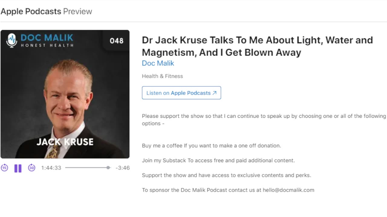 Dr Malik Podcast On Bitcoin