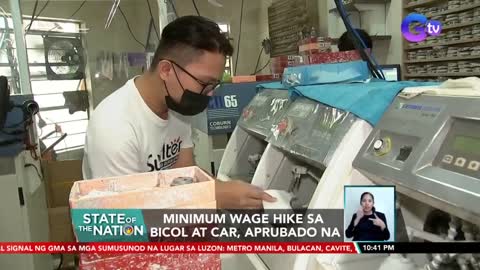 Minimum wage hike sa Bicol at CAR, aprubado na