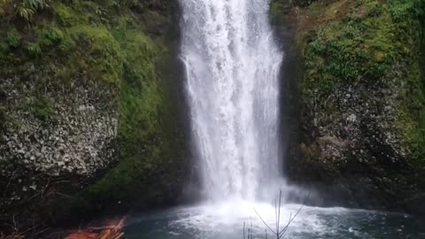 Tall waterfall