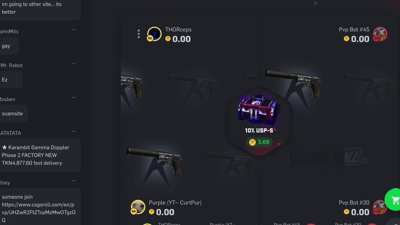 Luckiest CSGO Case Opening Partner (CSGOROLL)