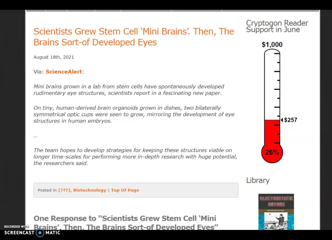 August 19th, 2021 Fusion Power, Mini-Brains w/ Eyes, NASA Gets Belted Again