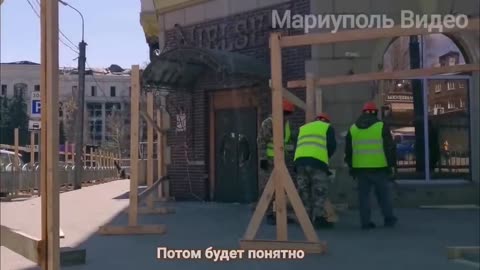 The reconstruction of Mariupol continues.