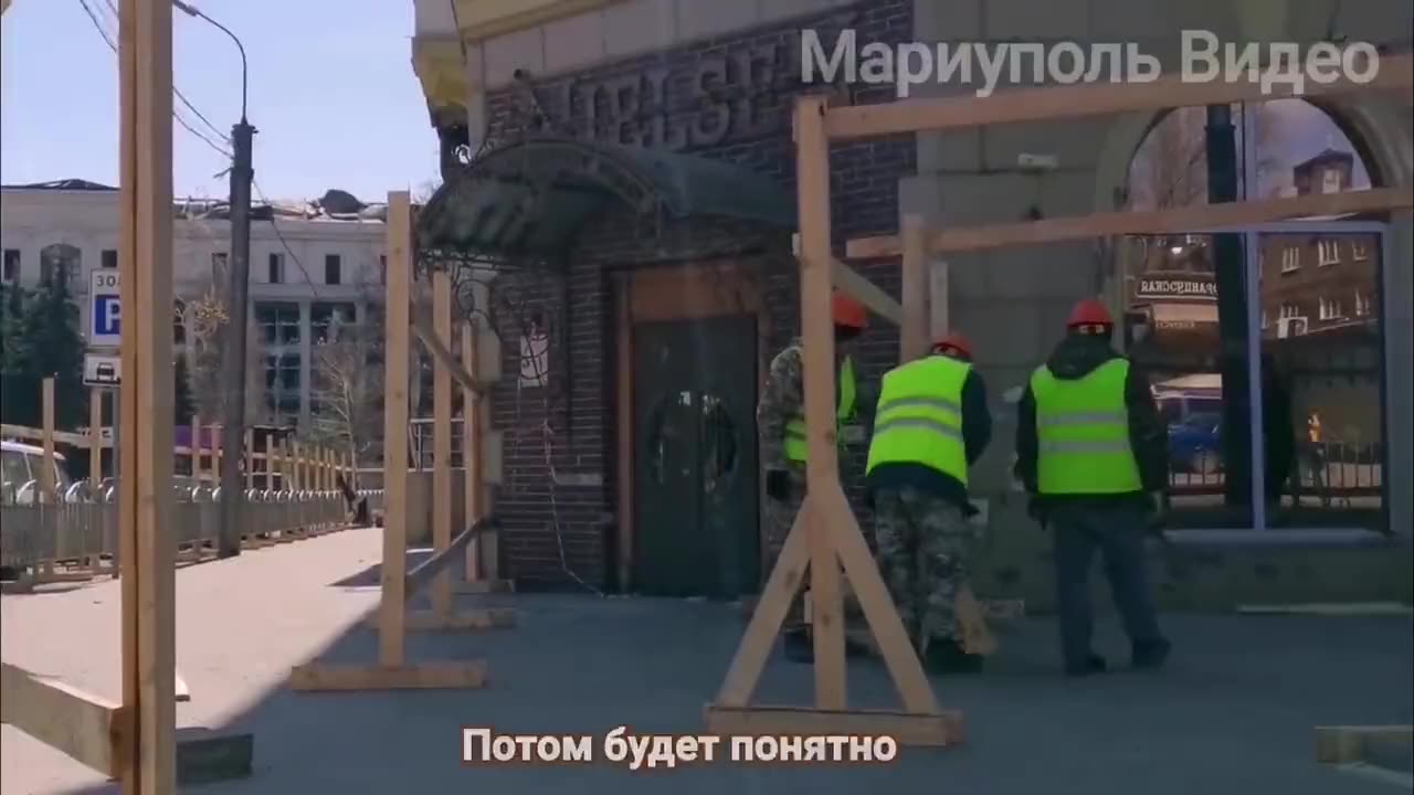 The reconstruction of Mariupol continues.